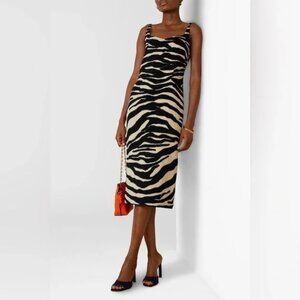 DRIES VAN NOTEN ZEBRA DRESS SIZE 36 FITS LIKE A SIZE 6 - 8